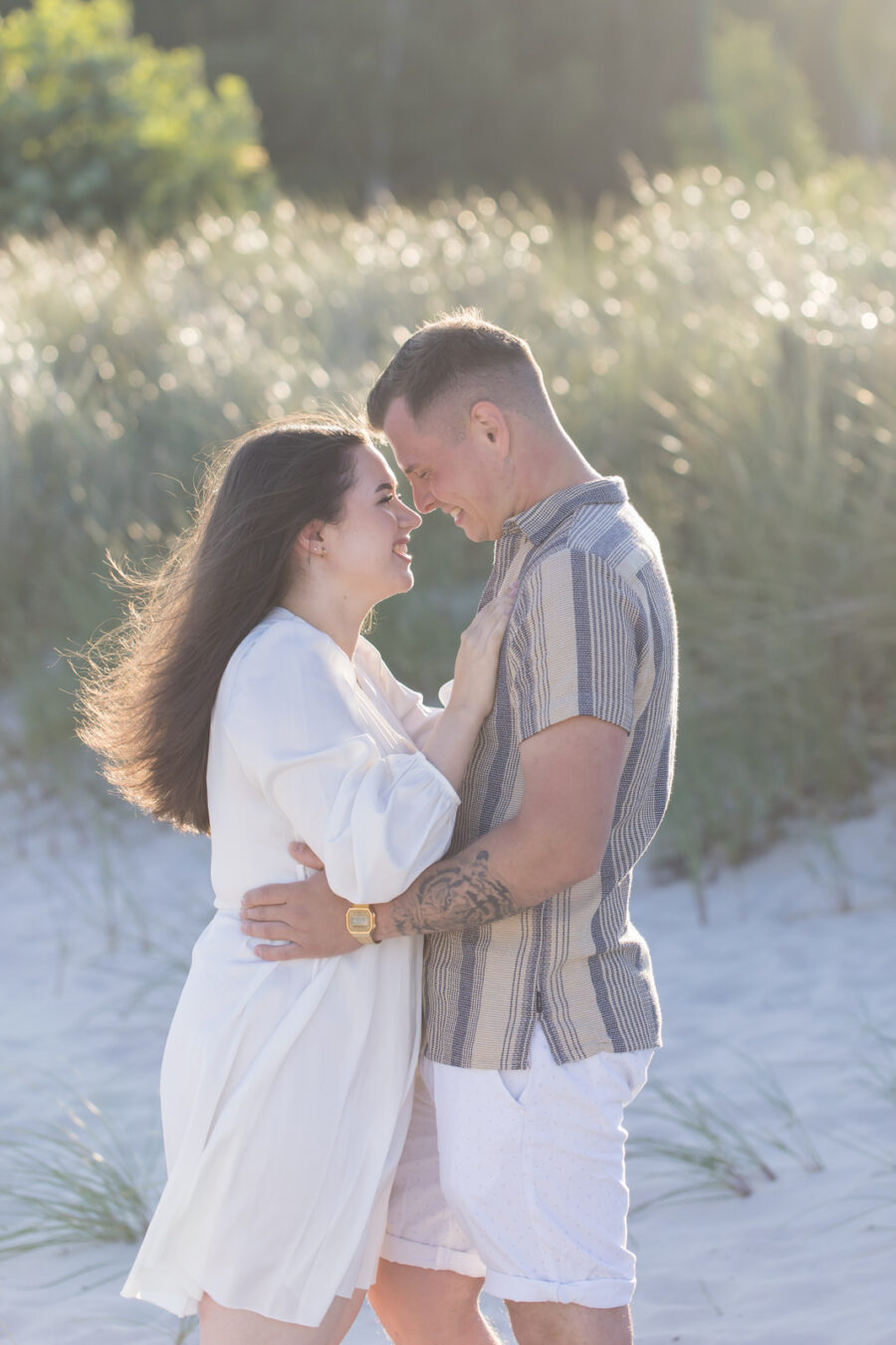 Paar-Shooting am Strand